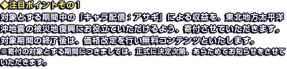 ◆注目ポイントその１